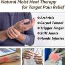 AiricePac Heated Mitts for Arthritis, Microwavable Hand Warmer for Women Men in Cases of Stiff Joints, Trigger Finger, Warm Therapy Mittens Unscented Hand Muff, Grey