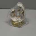 Nativity Scene Indoor Christmas Decorations - 8 LED Lights Hand-Painted Nativity Figurines for Home Display Tabletop Shelf Decor (White&gold)