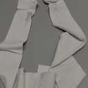 White Knee High Socks - Thigh High Stockings for Women, Long Leg Warmers Socks for Daily Wear (1 Pair)