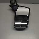 Replacement Passenger Right Side Door Mirror Textured Black and Chrome Cover Power Heated Glass Manual Folding with Blind Spot Glass For GMC Sierra 1500 from 2019 to 2024