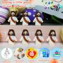 ILHSTY 50 Pcs Little Jesus Figures  Mini Rubber Jesus Toys Jesus Love You for Easter Egg Fillers Egg Hunts Religious Party Favors Gifts Hide and Seek Baptism Gifts Sunday School (Brown)