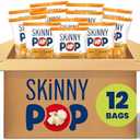 SkinnyPop Popcorn, White Cheddar, Whole Grain, Dairy-Free Snack, 1oz Bags (12ct), BB 11/20/2025