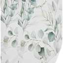 YOCIBIUT Sage Green Eucalyptus Hand Towels for Bathroom Set of 2,Absorbent Microfiber Watercolor Green Leaves Floral Kitchen Towels 14"x28",Leaf Decorative Bathroom Towels for Bath,Guest,Face,Shower