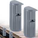 Dock Bumpers Fenders,Boat Dock Bumpers for Edge or Side,Marine Fender Guard,Vertical Protection,Soft Durable Construction,Includes Mounting Hardware,2Pack-Gray