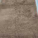 Smiry Chenille Bathroom Rugs 30x20 and U-Shaped Toilet Bath Rugs 20x20, Extra Soft and Absorbent Shaggy Bath Mat, Machine Washable, Non-Slip Plush Carpet, Beige