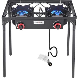 Vivicreate Low Pressure Propane Gas Outdoor Camping BBQ Grill Stove Burner Estufas de Gas para Cocinar Afuera Es gas propano Regulator automatic ignition