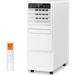 12,000 BTU Portable Air Conditioners with Digital Display, 3 IN 1 Free standing AC Unit with Dehumidifier & Fan Modes, Cools Room up to 500 sq.ft, Sleep Mode,24H Timer, Installation Kits Included
