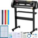 VEVOR Vinyl Cutter Machine, Upgraded 28 Inch Paper Feed Cutting Plotter Bundle, Adjustable Force & Speed Vinyl Printer with Powerful Stepper Motors, Signmaster Software Compatible with Windows System