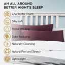 YnM Cooling Pillowcase 2 Pack,King(21''x40''), Brown