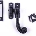 Renovators Supply Manufacturing Window Sash Lock 3.75 in. Wrought Iron Traditional Window Locks with Mounting Hardware (Pack of 1)