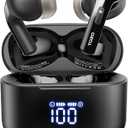 TOZO T20 Wireless Earbuds Bluetooth Headphones 48.5 Hrs Playtime with LED Digital Display, IPX8 Waterproof, Dual Mic Call Noise Cancelling 10mm Broad Range Speakers, New Version