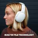 Skullcandy Crusher Evo Wireless Bluetooth Headphones with Extra USB-C Charging Cable, Multi-Sensory Bass, Noise Isolating Over-Ear Fit, 40 Hours Battery, Microphone for iPhone Android - Bone