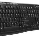 Logitech MK270 Wireless Keyboard and Mouse Combo for Windows, 2.4 GHz, 8 Multimedia Keys, PC, Laptop, Wireless Keyboard Compact Mouse Combo - Black (1 Pack)