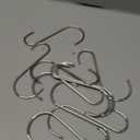 S Hooks Hanging Metal Hook (12 Pack) Stainless Steel Large 6 Inch with Round Stopper Non Slip for Closet Clothes Plants Cups Towels Tools Ornament (Silver)