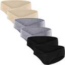 Angelhood 6 Pack Womens Cotton Maternity Underwear,Healthy Maternity Pregnancy Panties Postpartum Mother Under Bump Underwear Large