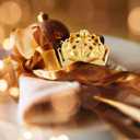 30 Pcs Return Gifts for Pooja Incense Holder Indian Return Gifts Lotus Flower Incense Burner Holder Sticks Cone Burner Ash Catcher with Lid for Pooja Indian Wedding Party Supplies(Golden)