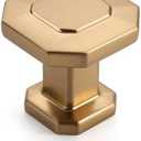 Asidrama 10 Pack Single Hole Center Champagne Bronze Cabinet Knobs, Kitchen Cabinet Hardware for Cupboard Drawer Dresser Knobs