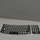 Silicone Keyboard Skin Cover Compatible for 2023 Logitech Wave Keys Wireless Ergonomic Keyboard & Logitech Wave Keys MK670, Logitech Wave Keys Keyboard Protector (Black)