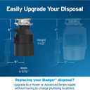 InSinkErator Badger 5 Garbage Disposal, Standard Series 1/2 HP Continuous Feed Food Waste Disposer, Black, Set of 1