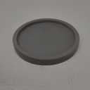 MyGift 11-inch Modern Gray Concrete Round Bathroom Vanity Tray, Cologne and Perfume Tray for Dresser Top