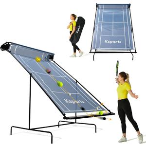 Ksports Tennis Rebounder Net Multi Racket Sports Trainer for Tennis, Pickleball, Padel, Squash & Racquetball Quick Assembly, Portable with Carry Bag, Large