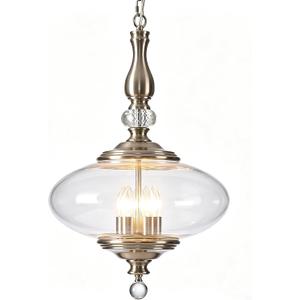 Modern Glass Large Pendant Light Brushed Nickel 5-Light Chandelier for Dining Room, Kitchen Island, H 27.5" x W 15.7", Adjustable Hanging Height
