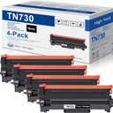 TN-730 TN730 Toner Cartridge Replacement for Brother TN730 Toner Cartridge - Black DCP-L2550DW MFC-L2710DW MFC-L2750DW HL-L2370DW Printer (4-Pack)