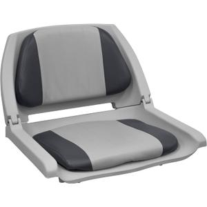 Wise 8WD139 Series Molded Fishing Boat Seat with Marine Grade Cushion Pads (Grey/Charcoal)