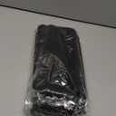 Portable Collapsible Stool - Folding Chair with Storage Pouch, Convertible Satchel for Hands-Free Carry & Supports 265Lbs, Ultralight for Hiking, Fishing, Camping, Festivals (Black) (Standard)