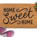 MAINEVENT Home Sweet Home Coir Doormat 30x17 Inch, Welcome Matt Outdoor w/Non-Slip PVC Backing, Outdoor Welcome Mat