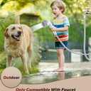 Dog Shower Attachment, Pet Shower Set with 9.84ft Hose, 3-mode Handheld Dog Shower Head, Pet Shower Attachment, No Drill Hook, Pet Bathing Tool (White)