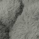 PetJett Calming Dog Bed Medium Size Dog - 30'' Donut Bed, Washable Dog Bed - Anti-Slip Super Soft Fluffy Plush Round Bed, Anti-Anxiety Premium Comfort Pet Bed, Fits Dogs up to 45 lbs - Bright Grey
