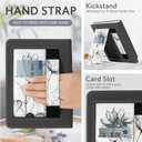 CoBak Case with Stand for Kindle Paperwhite 12th Gen 2024 Released (7") & Kindle Colorsoft Signature Edition - Durable PU Leather Cover with Auto Sleep Wake, Card Slot, Hand Strap Feature, Sunflower