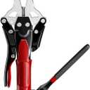 BOYISEN 4-in-1 Multi-Function Tool - Locking Pliers, Socket Wrench, Bolt Extractor & Screwdrive, 4-23mm Adjustable Chrome-Moly Steel Jaw, 90 Pivot for Tight Spaces & 360 Ratchet to Save Effort