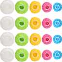 90Pcs Reusable Elastic Food Bowl Storage Covers, Sublaga Bowl Covers, Variety of 5 Translucent Stretchable Sizes and Colorful Dish Plate Covers, Alternative to foil, Plastic Wrap, BPA Free