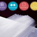 GOLD SEAL No Holes Sheet Protectors, Bulk Pack, Letter Size (8.5 x 11 Inch), Heavyweight Clear View Sheet Protectors, Top Loading, Document Protectors, Artwork Protectors,(100 Pack)