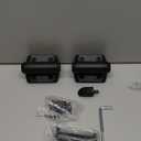 Self Closing Heavy Duty Gate Hinges, Adjustable Spring Tension, Enhanced Safety Cap, Durable and Weather-Resistant, Gate Goor Hinges for Wooden Gate, Vinyl, Metal Gates, Black