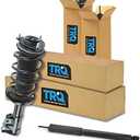 TRQ Front and Rear Complete Strut Assembly & Shock Absorber Kit Complete Strut & Coil Spring Assembly Compatible with 2006-2011 Honda Civic