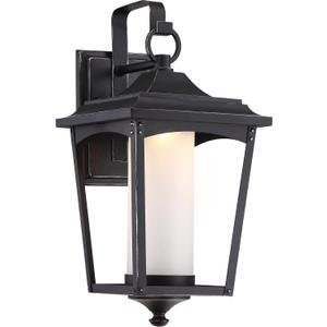 Nuvo 62/822 One Light Outdoor Wall Mount, Pack, Black