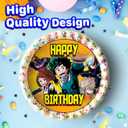 7.5x Inch Edible Cake Toppers – Academia Themed Birthday Party Collection of Edible Cake Decorations