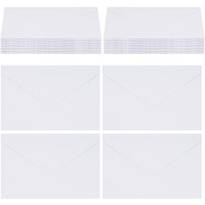 jiebor 60pcs 4 x 6 White Envelopes A6 Gift Business Card Envelopes Bulk for Photo Invitation Engagement Wedding Parties Graduations
