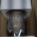 2 PCS 1.5 Gallon Drink dispenser, Glass Beverage Dispenser With Wood Stand, Large Water Drink Dispensers for Parties With Stainless Steel Spigot, Ideal for Lemonade,Juice, Tea, and Party Drinks