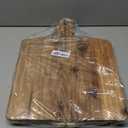 KOLWOVEN Acacia Wood Cutting Board 2 Pack with Handle, Wooden Charcuterie Board Large Paddle Carving Chopping Board Set, Serving Tray for Cheese Meat Fruit Pizza Bread Baking