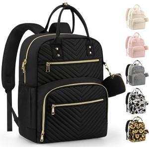 Pritent Diaper Bag Backpack,Baby Essentials Diapers Bag with Pacifier Case,Multipurpose Stylish Large Capacity Travel Backpack for Baby Girl/Boy(M-Black)