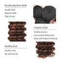 P4/30 Highlight Chocolate Bundles Human Hair Deep Wave Bundles 20 22 24 Inch Unprocessed Brazilian Virgin Hair Weave 3 Bundle Brown Human Hair Extensions 50 Grams Per Bundle
