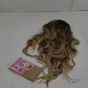 Long Ombre Blonde Wigs for Women 26 inch Long Wavy Middle Part Wig Ombre Blonde Wigs Upgraded Protein Fiber Hair Replacement Wig Cosplay Costume Halloween Wig(26'' Brown Ombre Blonde)