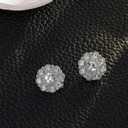 10 Pcs Rhinestone Buttons, Crystal Applique Embellishments in Clothes DIY Jewelry Decoration for Party Crafts Wedding Bouquet Sew, Clear