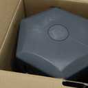 RBX Vinyl Coated Hand Weight Dumbbell Set - Hex Shaped, Roll Free for Body Building/Sculpting/Strength Training Exercise, (Set of 2) (10lb, Grey)