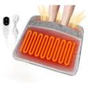 Pupdumm Electric Foot Warmer Mat Heating Pads with Fast DualSide Heated Technology, 6Layers Heater Retention Fabric, 3 Timer Settings&9 Heat Levels, Birthday Gift for Men/Women Feet, 22"×20" Black