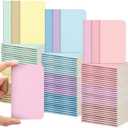 Outus 90 Pcs Mini Notebooks Bulk 4 x 2.5 Inch Small Pocket Notebook Soft Cover Lined Wallet Journal Gifts for Students Teachers Coworker Classroom Party Prize School Supplies, 60 Pages(Candy Color)